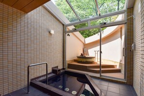 Studio Suite with Open Air Bath(M) | Bathroom | Free toiletries, hair dryer, slippers, bidet