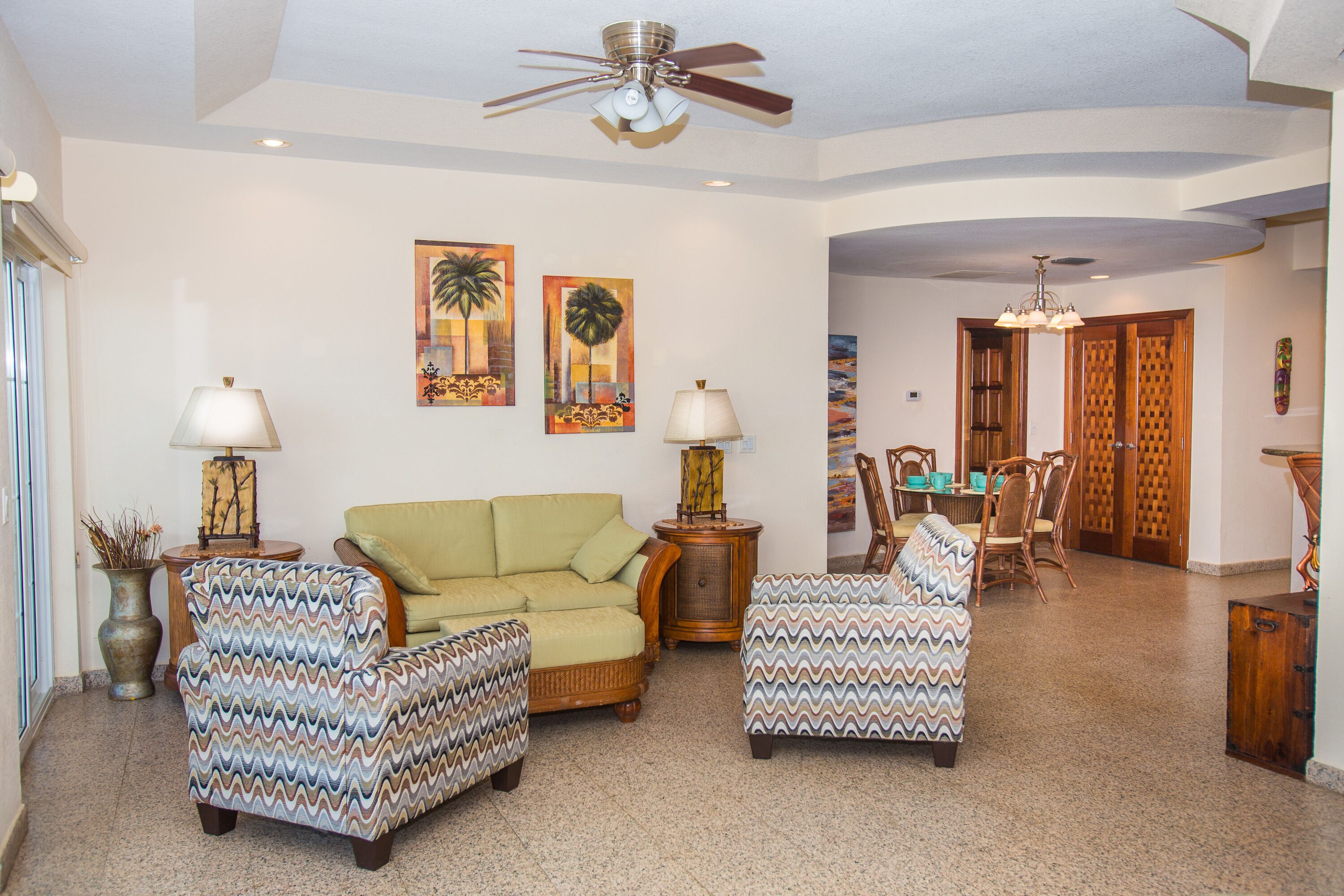 condo, 2 bedrooms | living area | 50-inch tv with cable channels