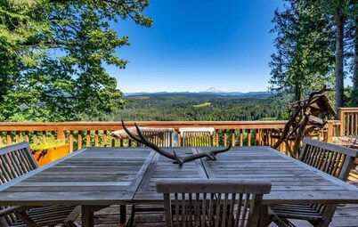Scenic View Lodge | Hot Tub/Deck | Inspiring View