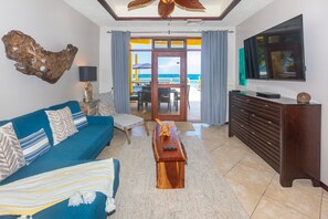 Condo, 2 Bedrooms | Living area - Villa Del Playa #1 (Roatan)