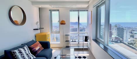 High Floor - The First Suite | Een kluis op de kamer, verduisterende gordijnen, gratis wifi, beddengoed