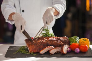 Frühstück, Mittagessen, Abendessen, internationale Küche 