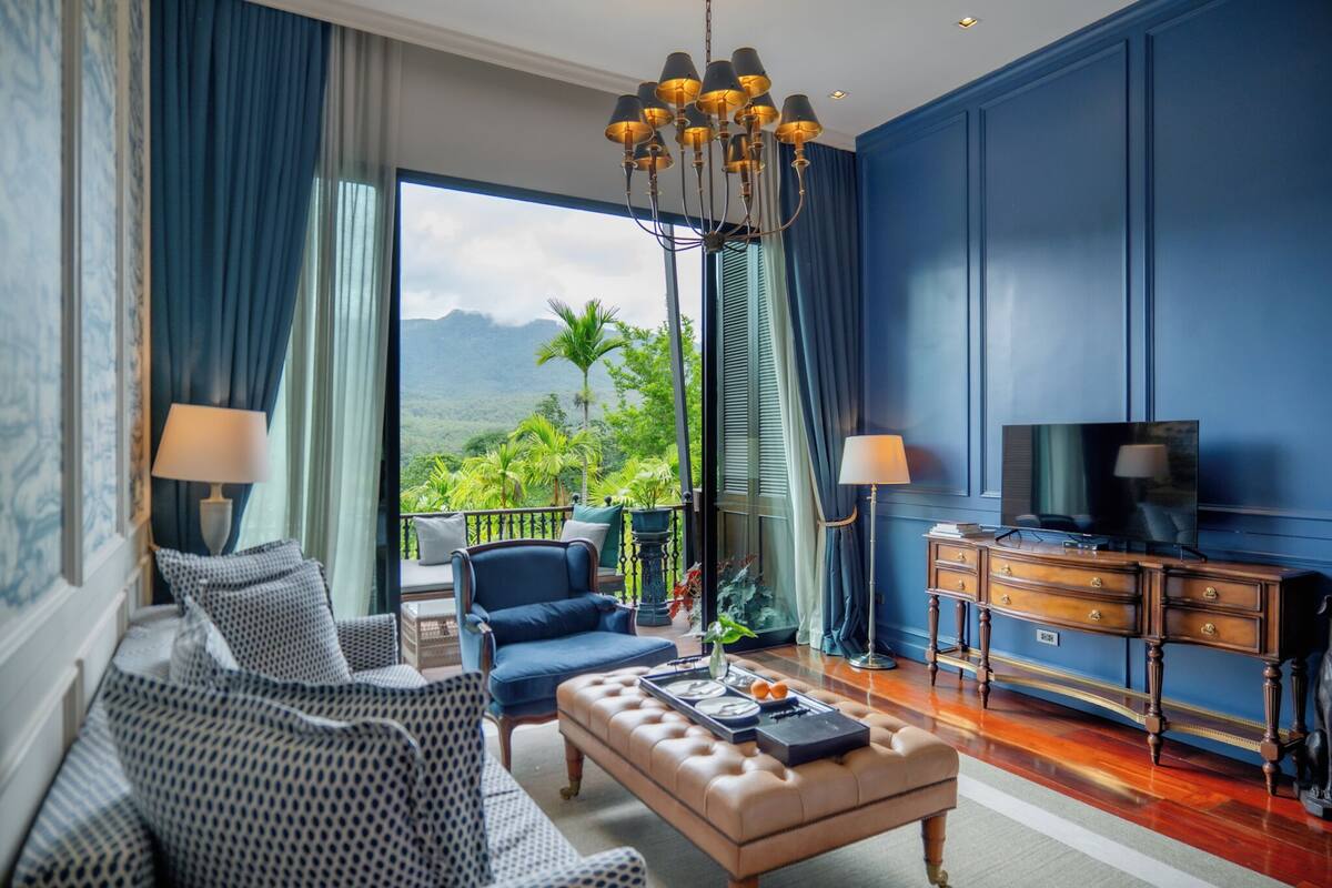 Chantra Khiri Suite  | Living area | 32-inch LCD TV with satellite channels, TV