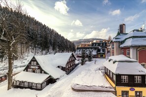 Vue depuis lâhĂ©bergement