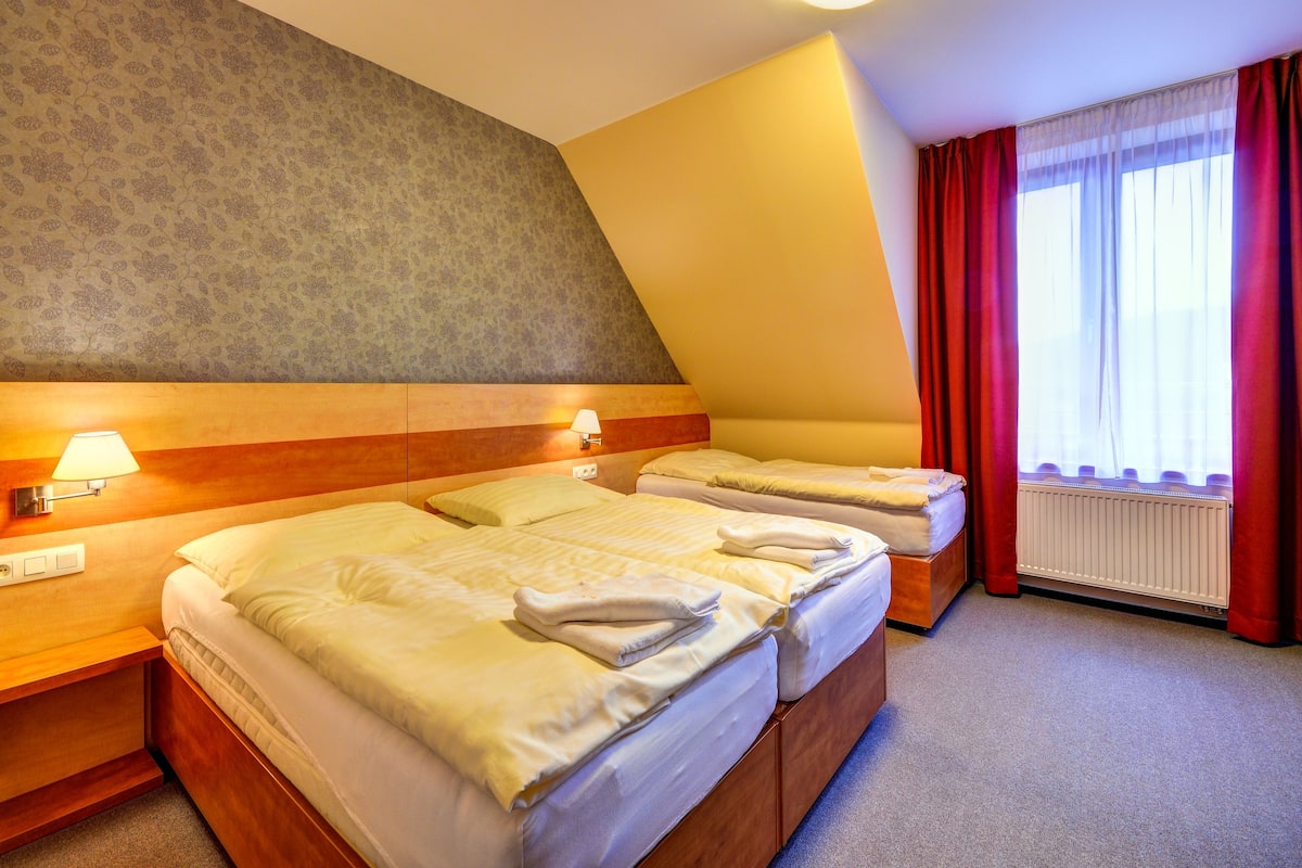 Standard Triple Room | 1 bedroom, desk, laptop workspace, blackout curtains