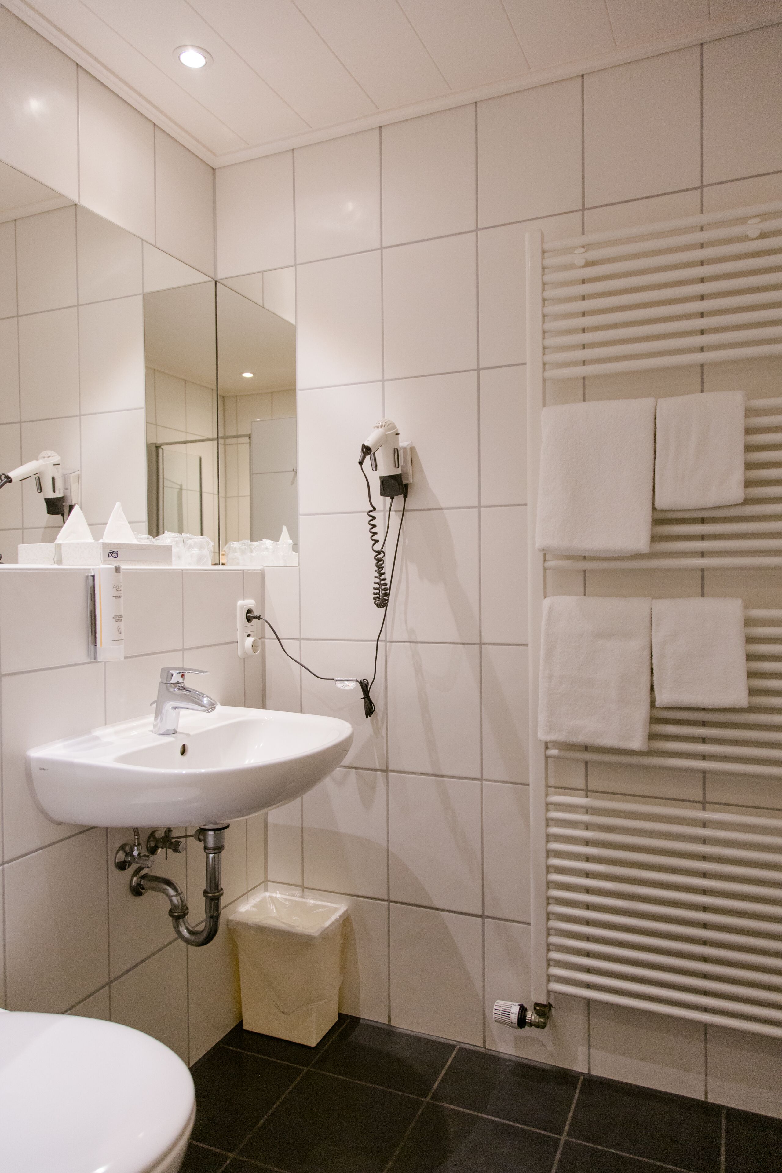 double room | bathroom | shower, free toiletries, hair dryer, towels