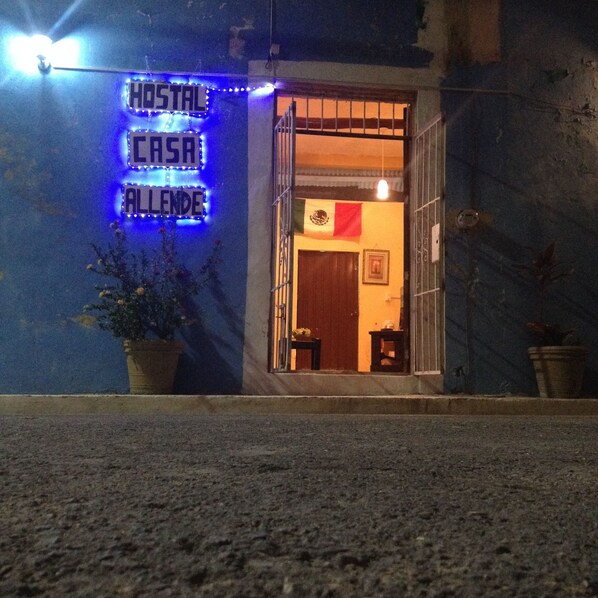 Front of property – evening/night