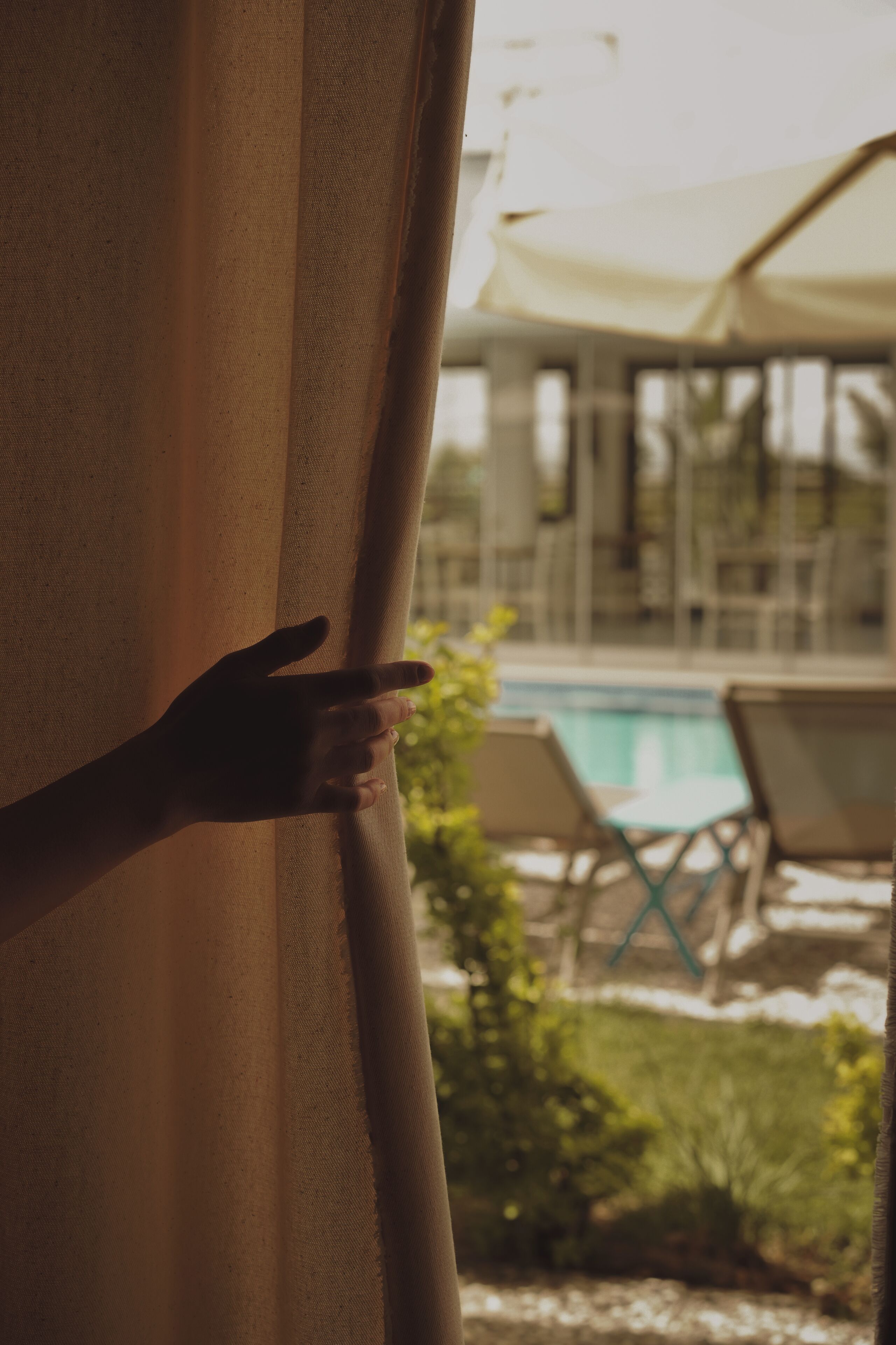 deluxe double room | premium bedding, desk, laptop workspace, blackout curtains