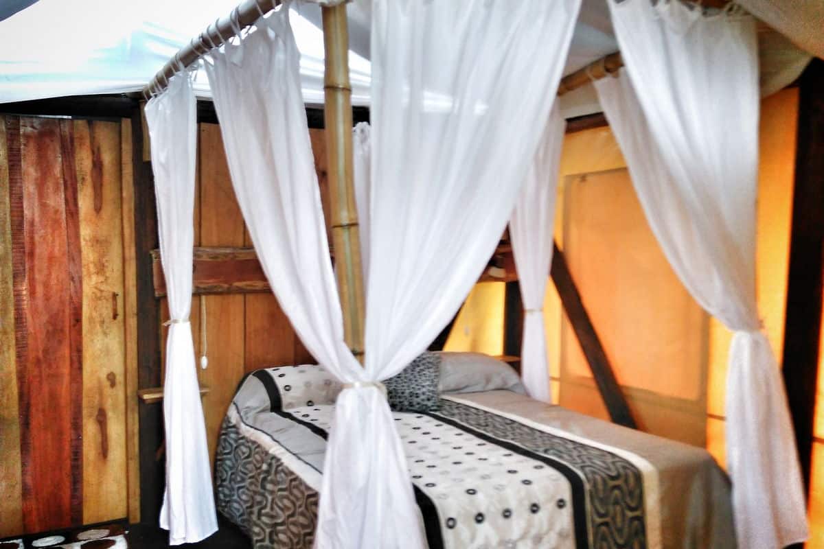 Tente Confort, 1 chambre, salle de bains attenante, vue fleuve (Glamping)