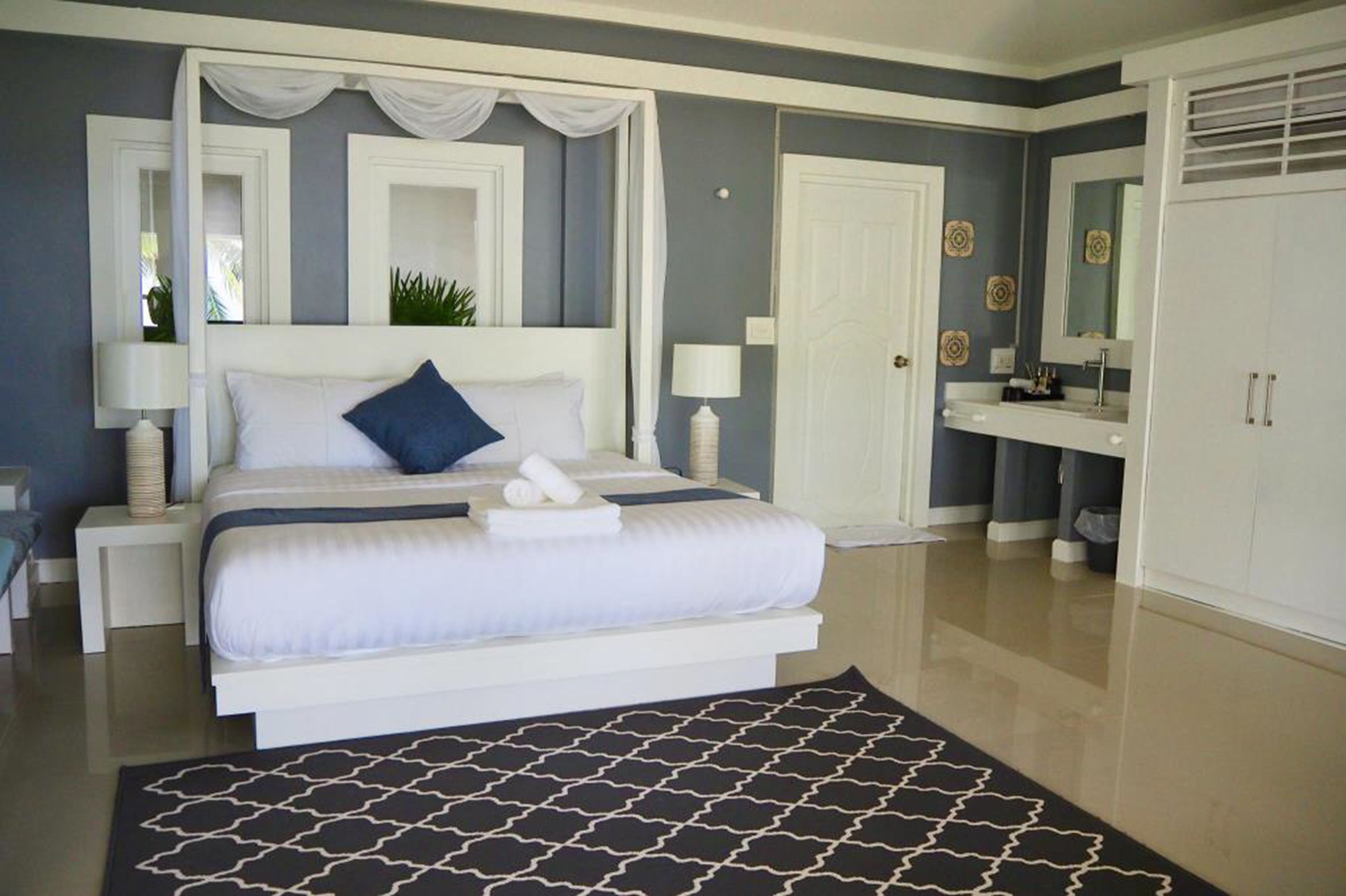 villa with private pool | premium bedding, in-room safe, desk, free wifi