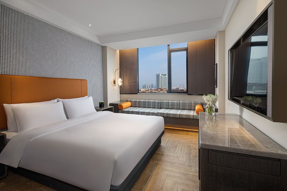 executive double room | down duvets, minibar, individually decorated, blackout curtains