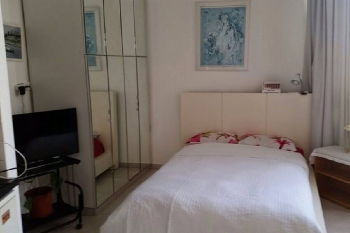Appartement, 1 chambre | Bureau, fer et planche à repasser, accès au Wi-Fi (inclus)