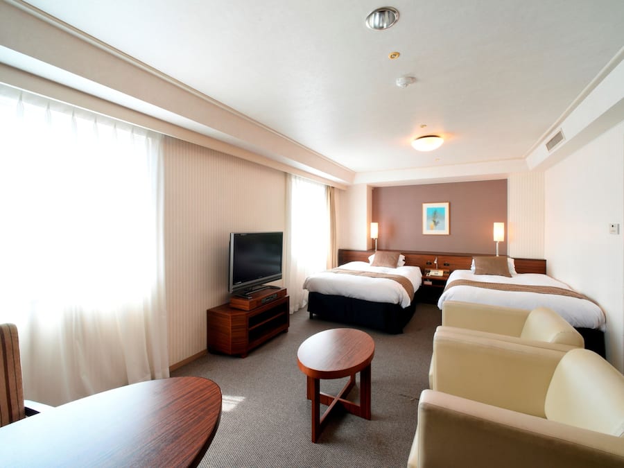 Quarto duplo luxo, para não fumantes | Escrivaninha, espaço de trabalho para notebook, Wi-Fi de cortesia