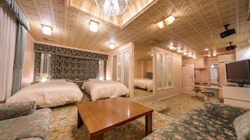 Standard-Vierbettzimmer, Raucher (with Sauna)