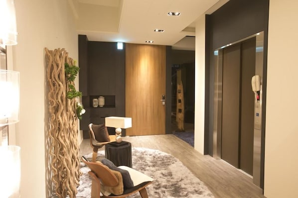 Sitteområde i lobbyen