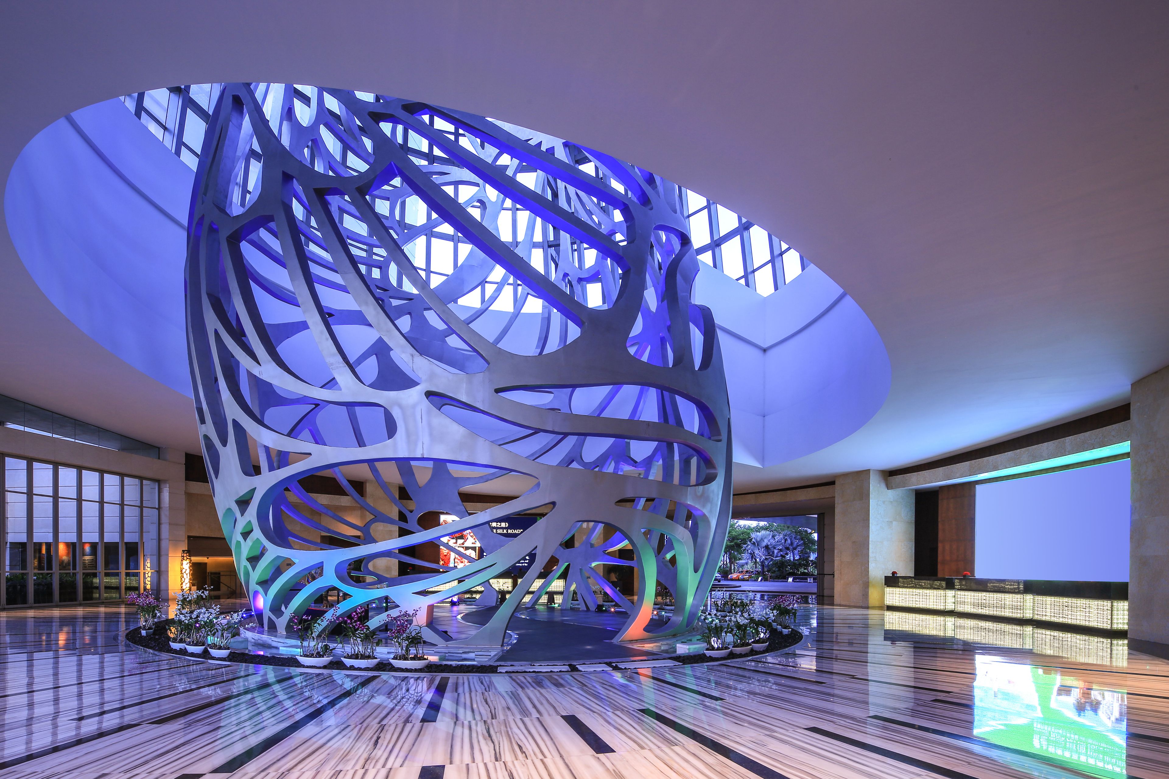 Sittområde i lobbyn