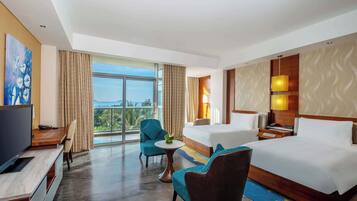 Rom – superior, sjøutsikt | Dundyner, minibar, safe på rommet og skrivebord