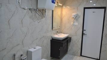 Premier Double or Twin Room, 2 Bedrooms, Accessible, Smoking | Bathroom | Shower, free toiletries, hair dryer, slippers