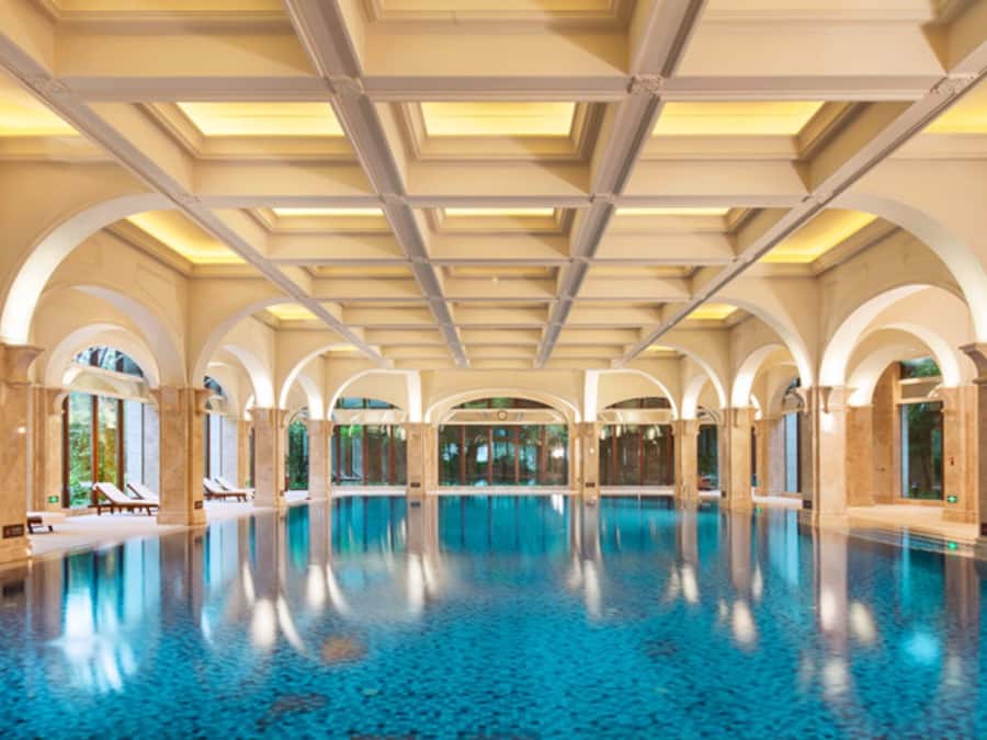 Indoor pool, open 6:30 AM to 10 PM, sun loungers