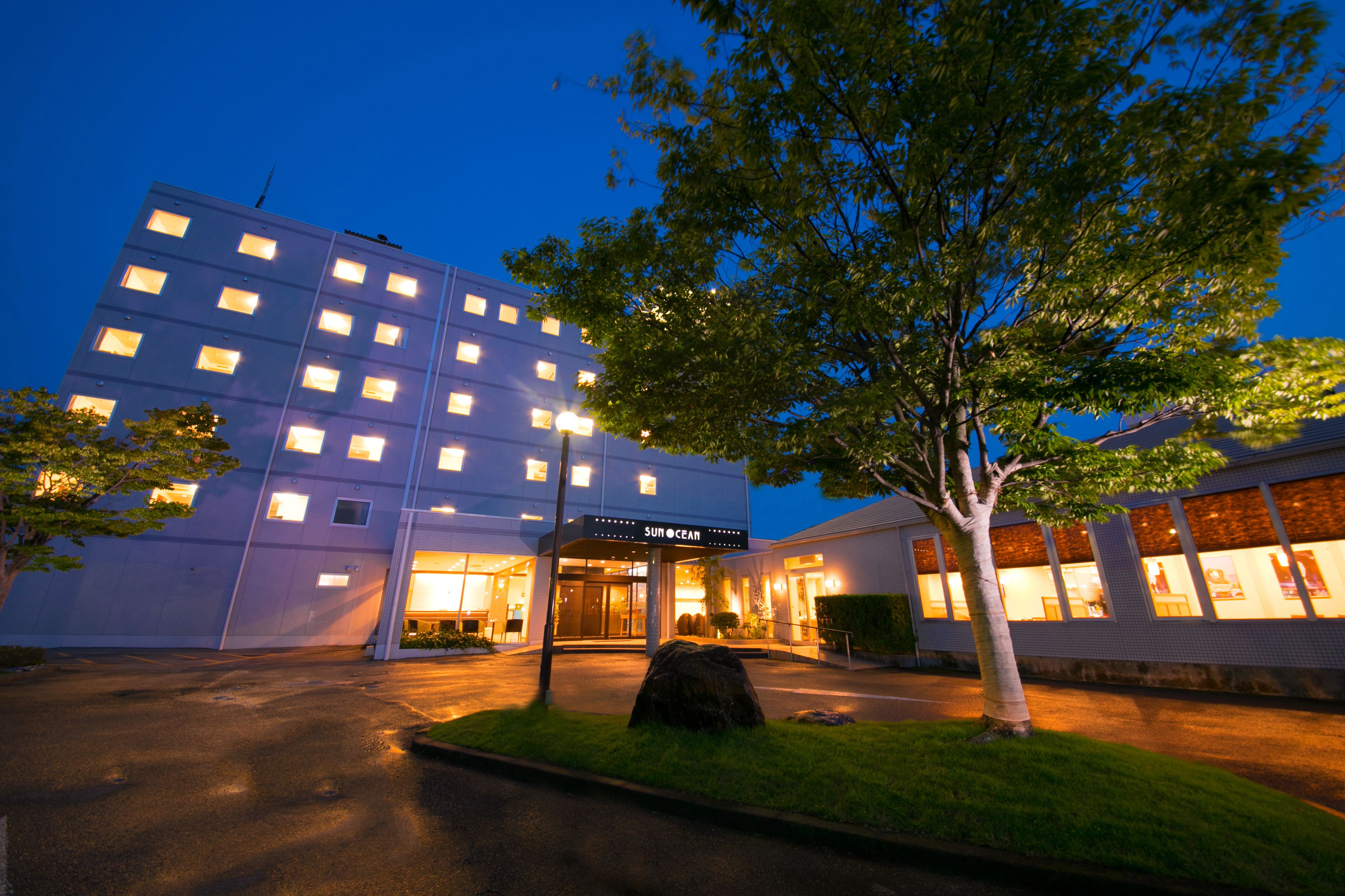 front of property – evening/night