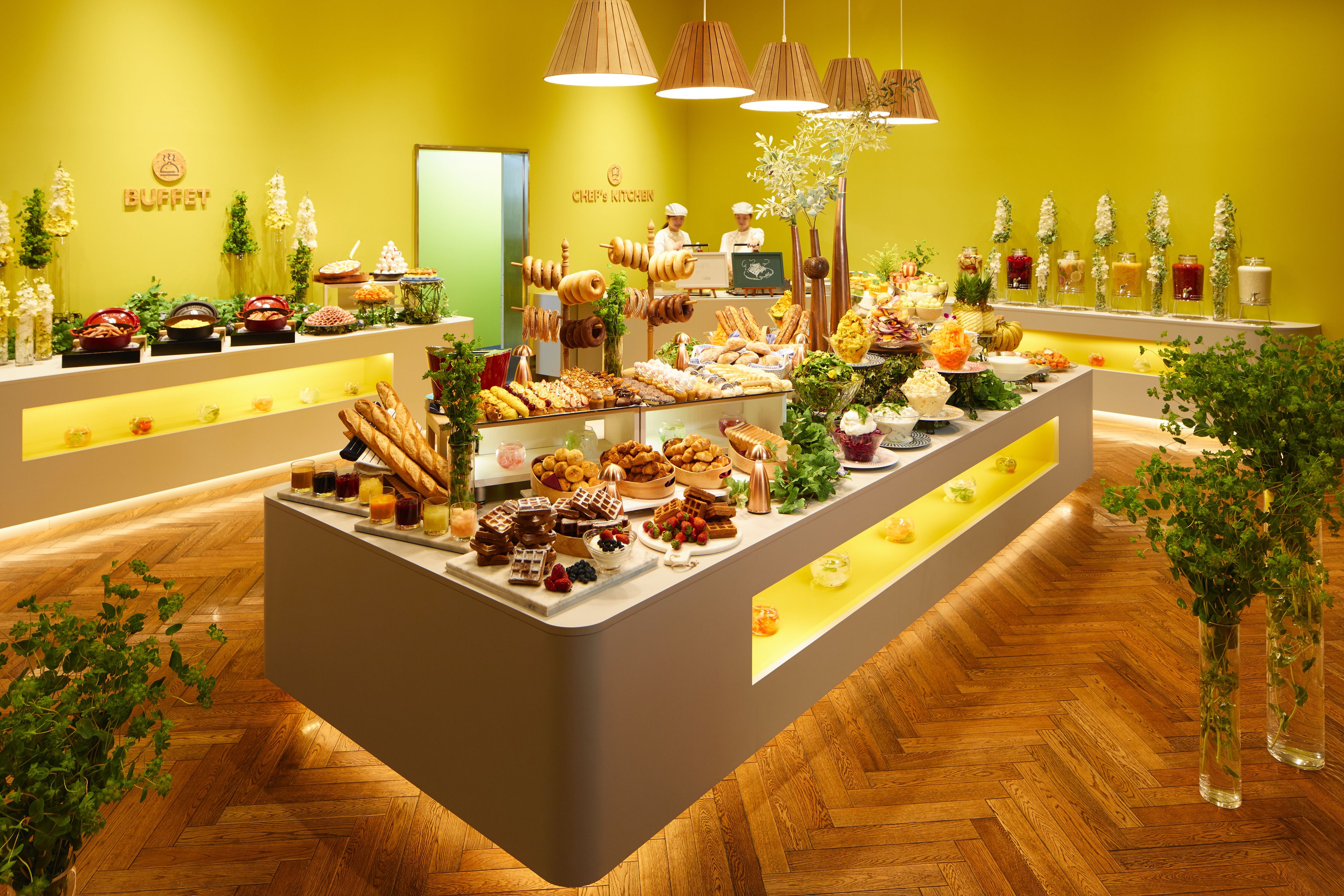 朝食 (ビュッフェ)、毎日提供 (1 名様 2500 JPY)