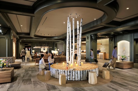 Lobby lounge. OMO7 Asahikawa by Hoshino Resorts
