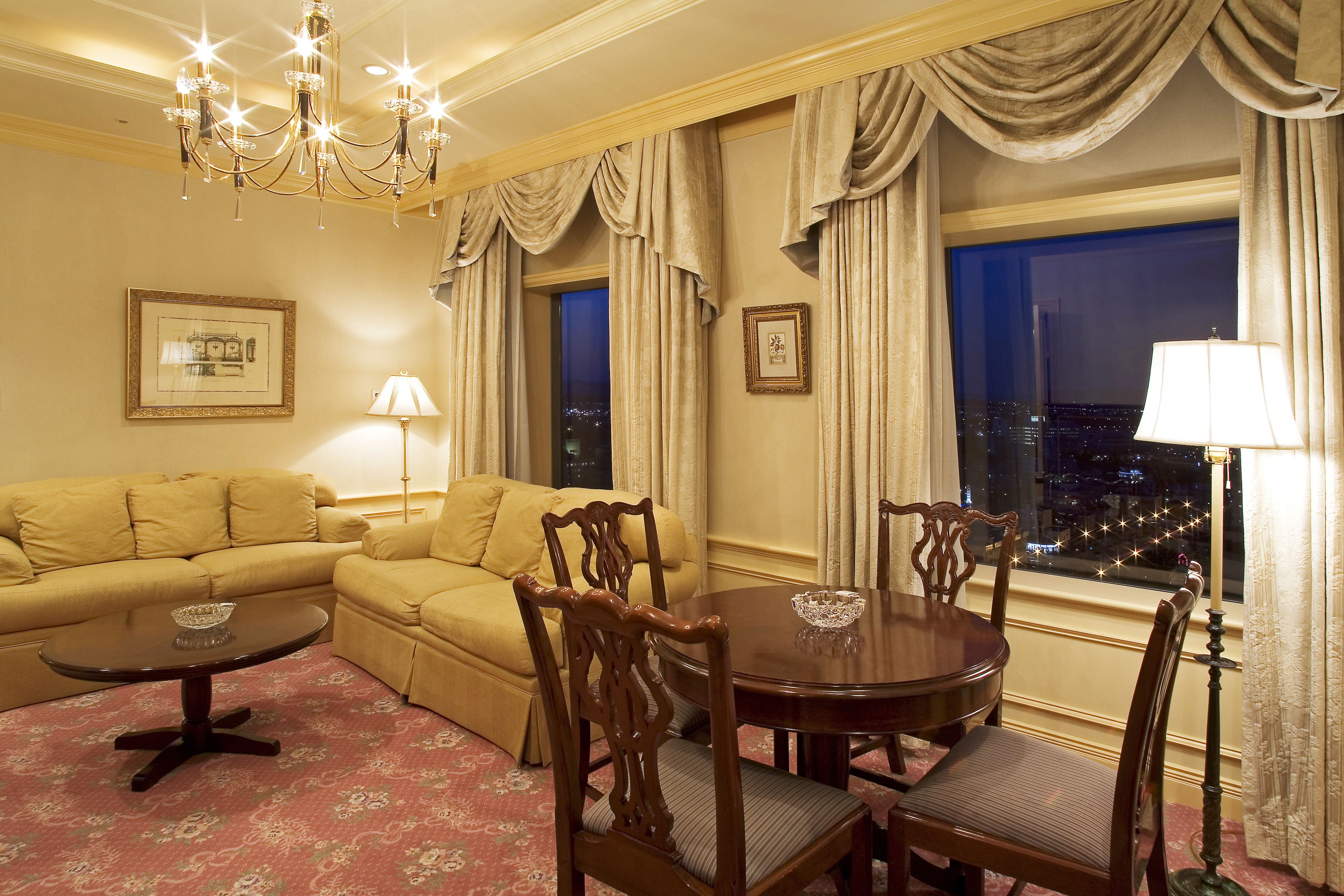 Executive Suite, Non Smoking, City View | Living area | TV