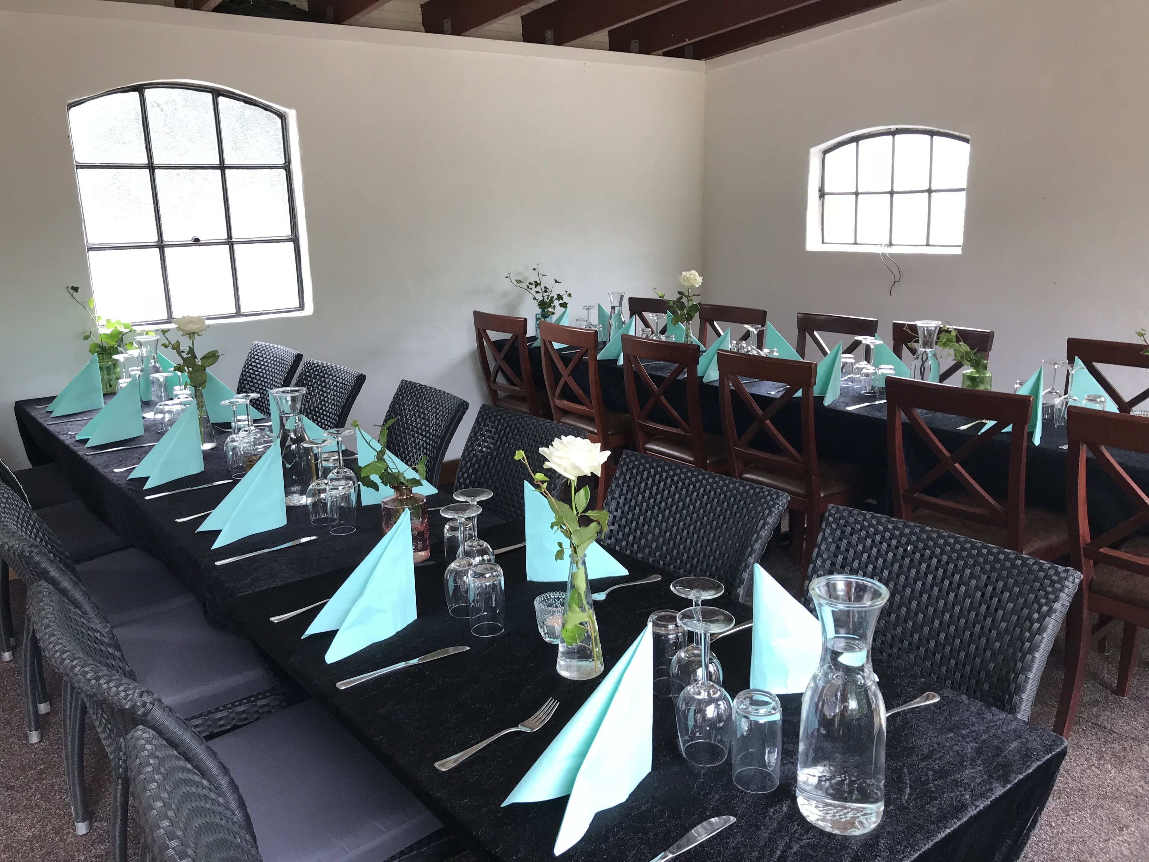 Dinner served, Scandinavian cuisine, alfresco dining 