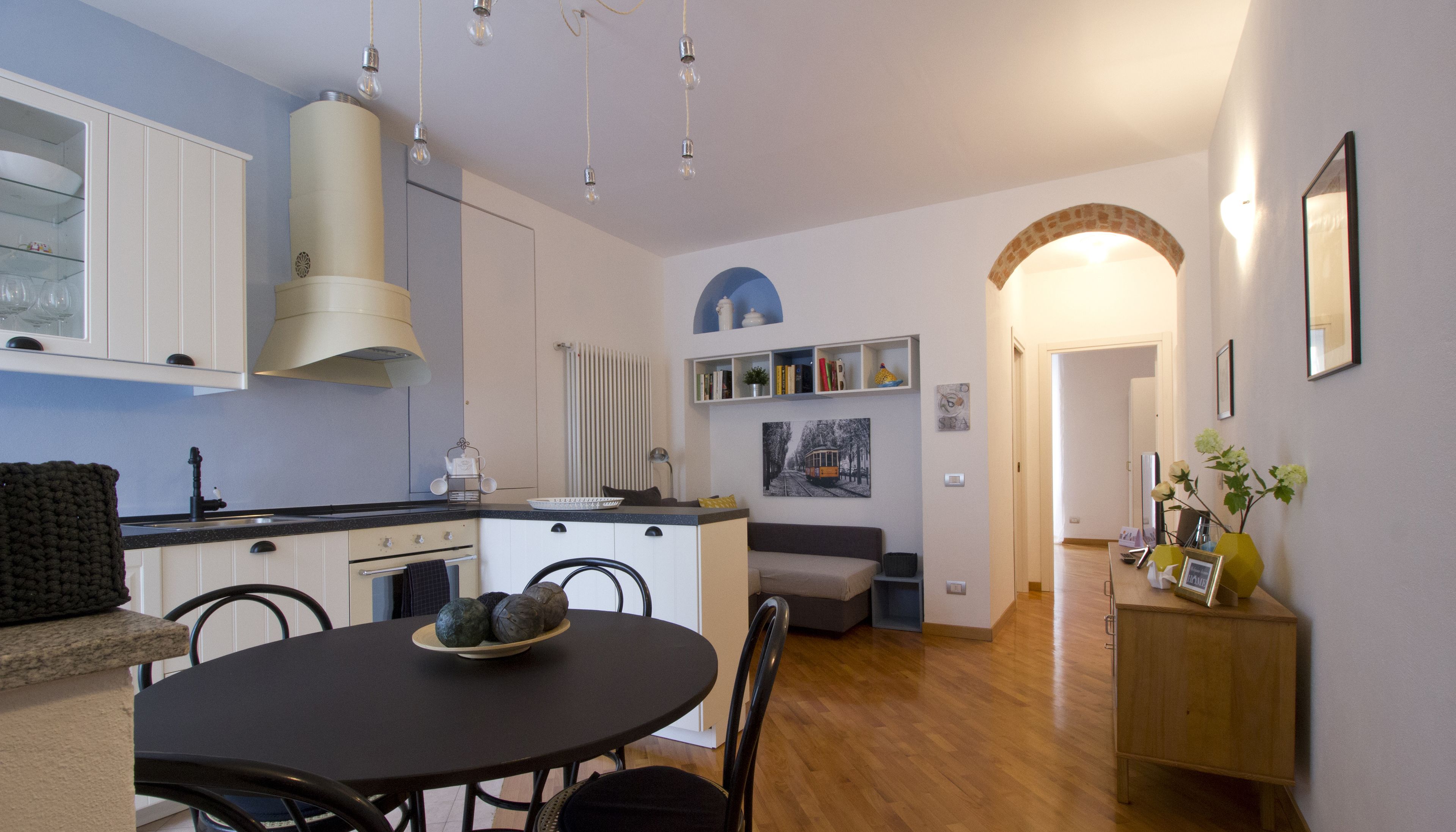 Apartamento (1 Bedroom) | Área de estar | TV de tela plana