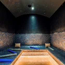 Salas para tratamentos a dois, banho turco/hammam, tratamentos corporais