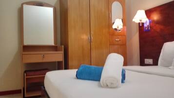 Honeymoon Double Room, 1 Queen Bed, City View | Minibar, in-room safe, desk, iron/ironing board