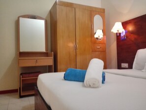 Honeymoon Double Room, 1 Queen Bed, City View | Minibar, in-room safe, desk, iron/ironing board