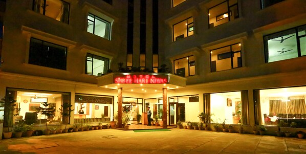 Front of property – evening/night