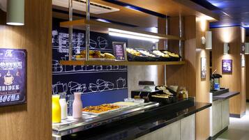 Daily buffet breakfast for a fee