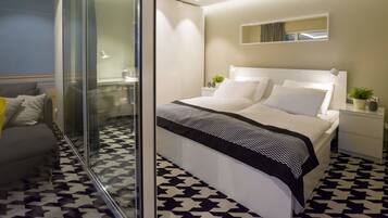 1 habitación y ropa de cama de alta calidad
