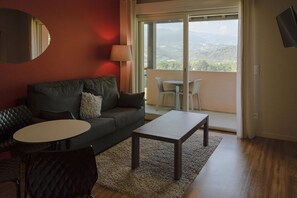 Una televisión de pantalla plana