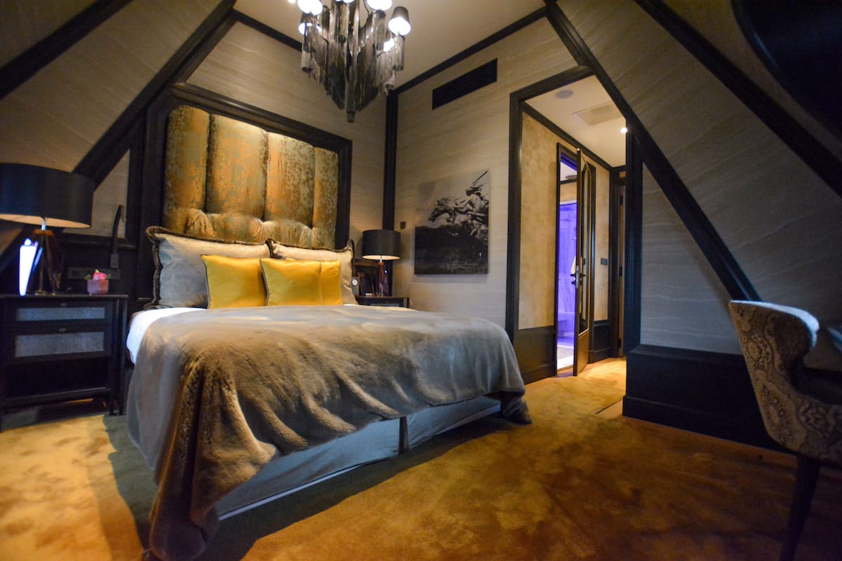 rooftop loft suite | premium bedding, free minibar items, in-room safe