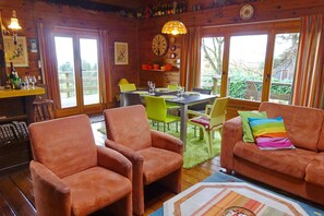 Chalet, 3 Schlafzimmer | Wohnzimmer | Flachbildfernseher, DVD-Player