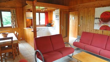 Bungalow, 3 Bedrooms, Terrace | Living area | TV, DVD player