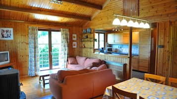 Bungalow, 2 Bedrooms, Garden Area | Living area | TV, DVD player