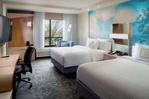 Room, 2 Queen Beds | Pillow-top beds, in-room safe, desk, blackout curtains - Courtyard by Marriott LaGrange (LaGrange)