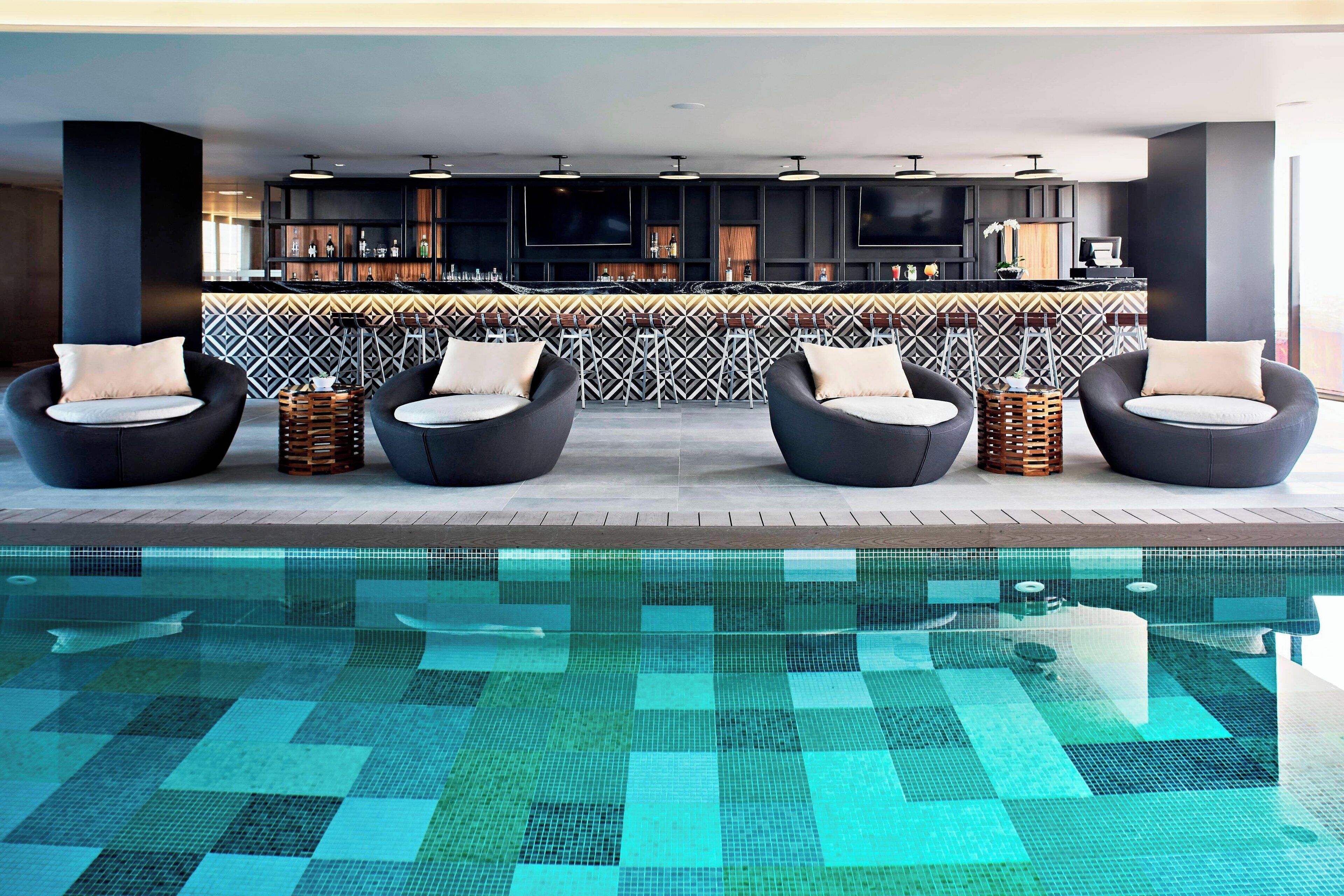 indoor pool, outdoor pool