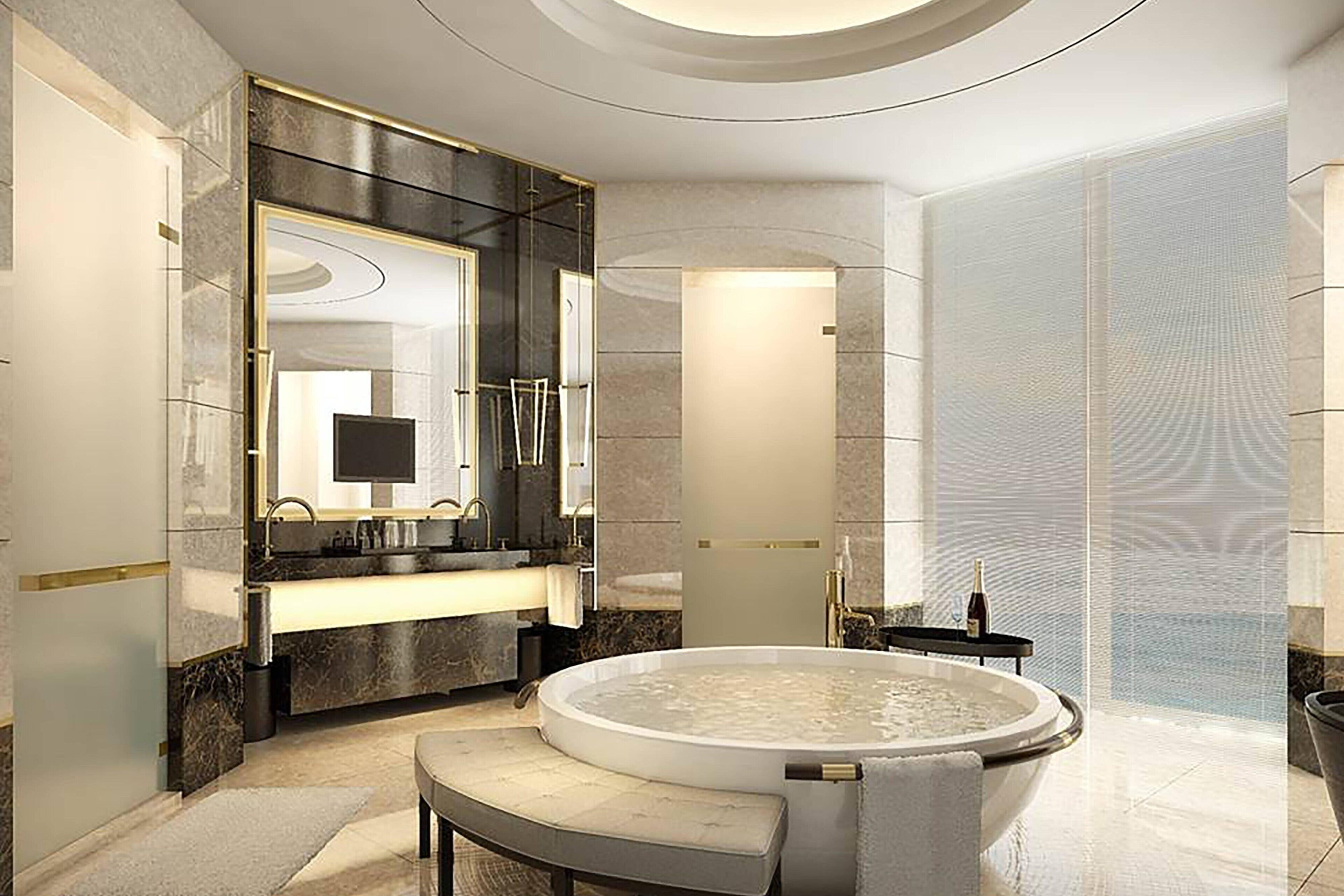 Presidential Suite, 1 Bedroom | Bathroom | Separate tub and shower, designer toiletries, hair dryer, bathrobes