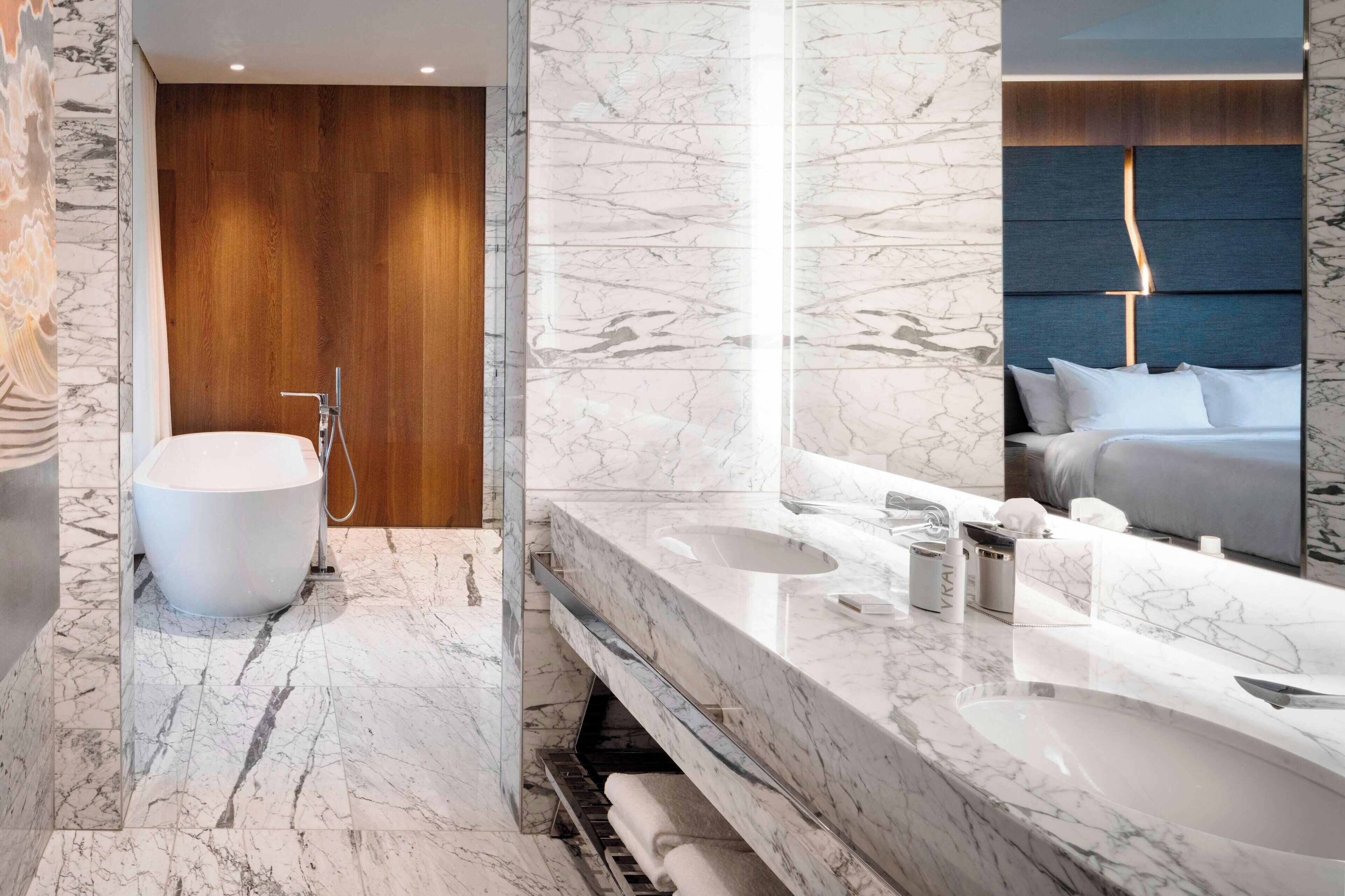 shower, free toiletries, hair dryer, bathrobes