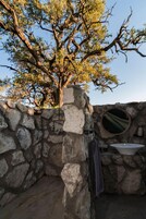 Luxury Tent, Patio, Lake View (Meru) | Bathroom shower