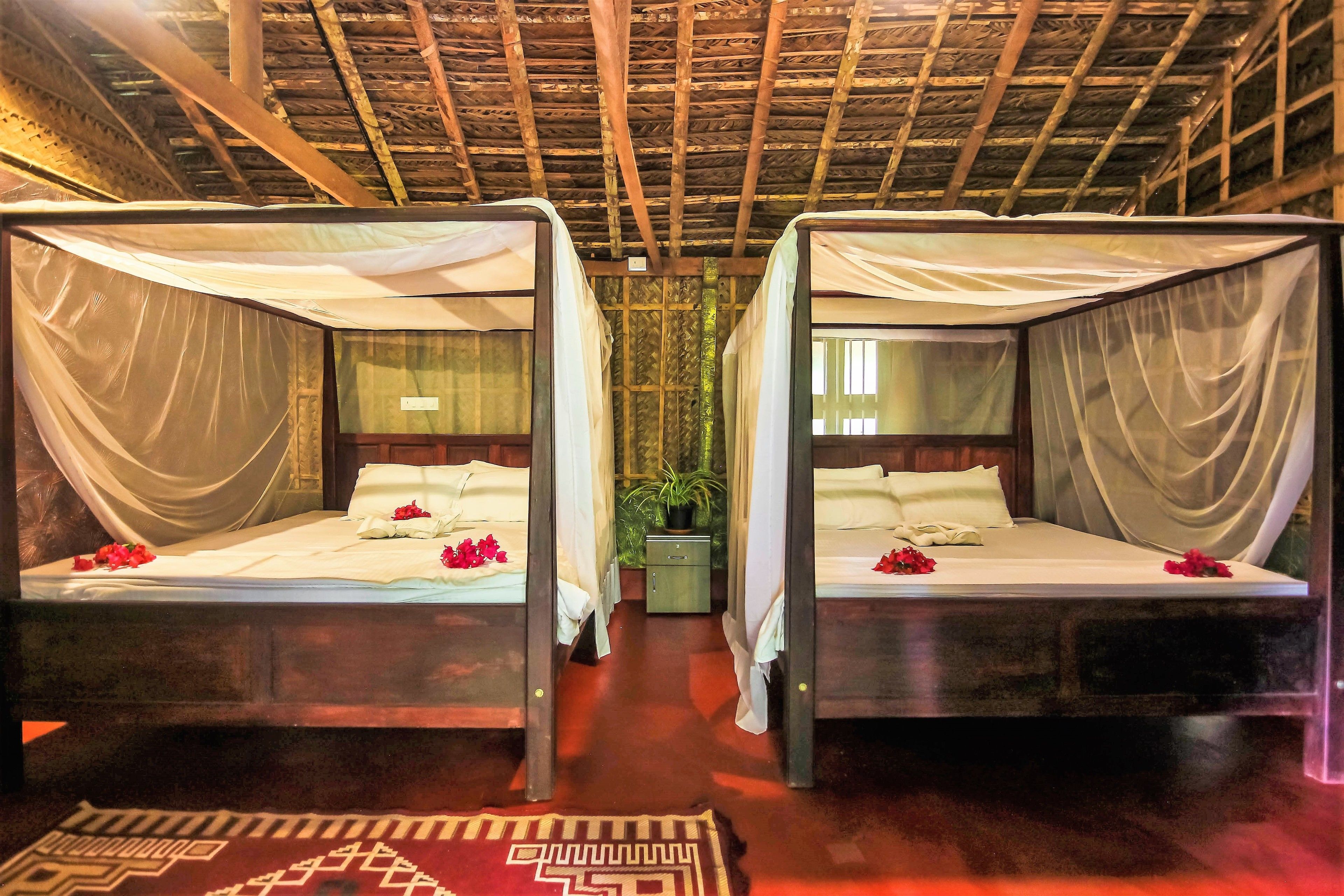 Familien-Ferienhütte, Mehrere Betten | Zimmersafe, kostenloses WLAN, Bettwäsche