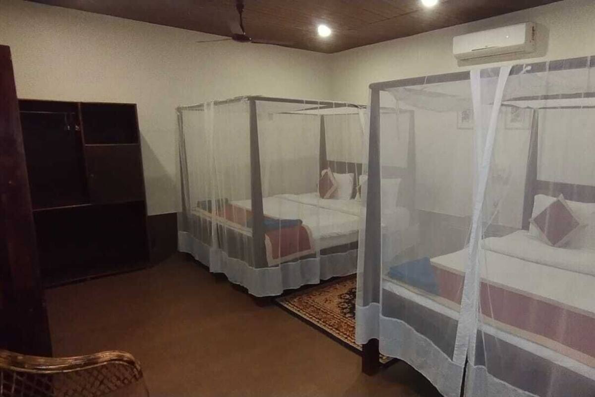 Deluxe-Vierbettzimmer | Zimmersafe, kostenloses WLAN, Bettwäsche
