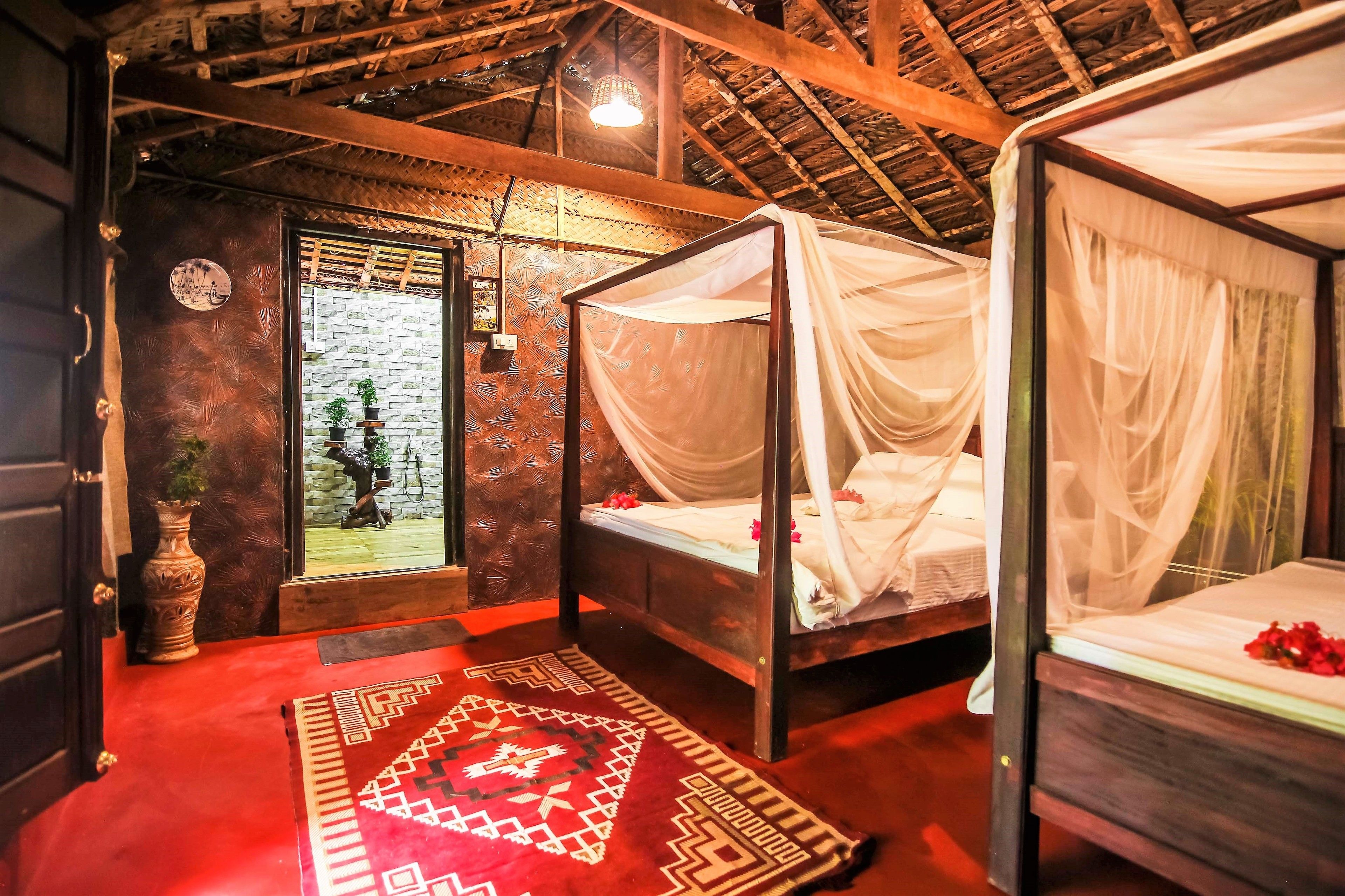 Familien-Ferienhütte, Mehrere Betten | Zimmersafe, kostenloses WLAN, Bettwäsche