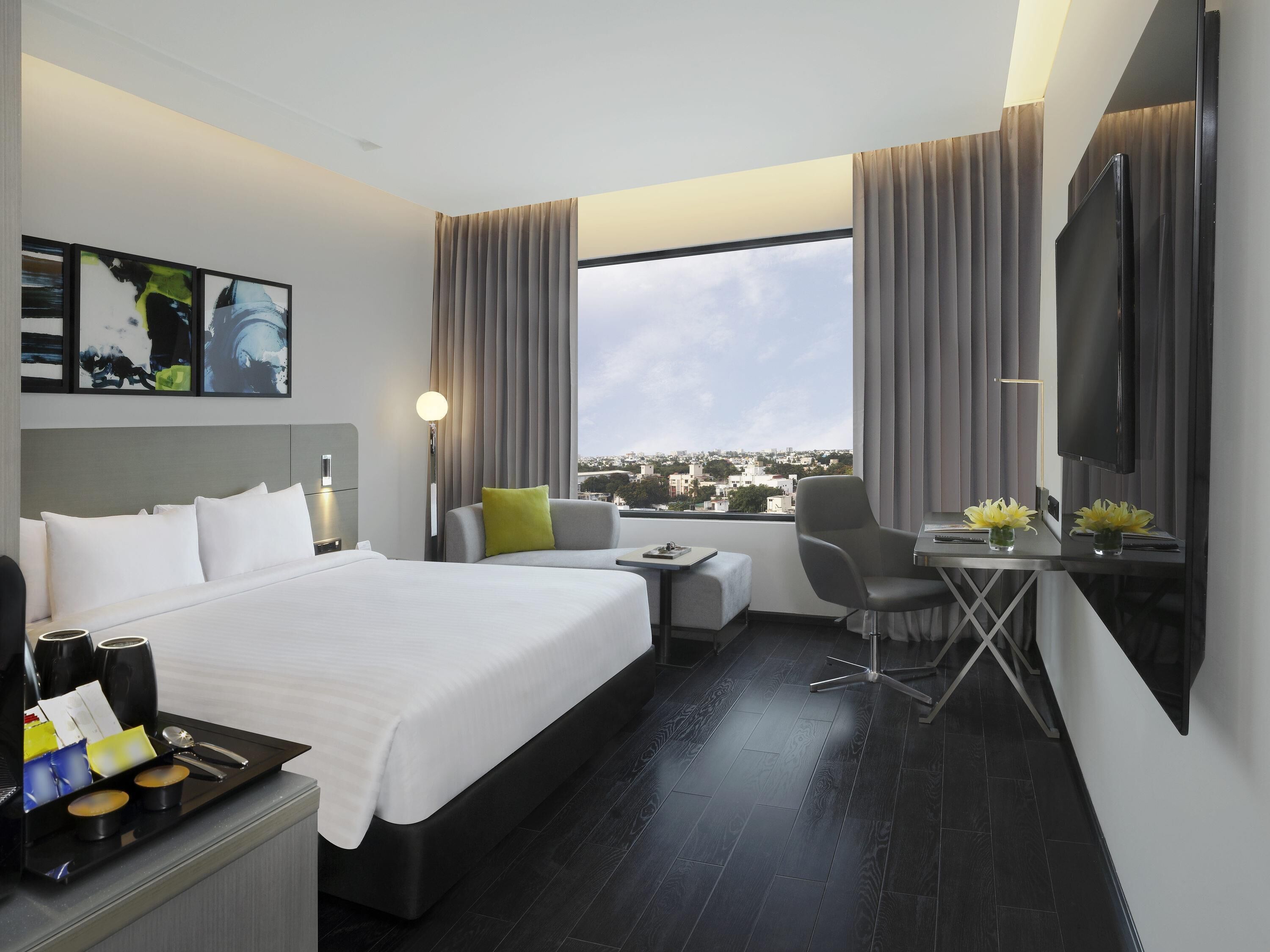 Minibar, in-room safe, desk, blackout curtains