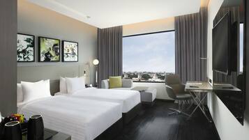 Minibar, in-room safe, desk, blackout drapes